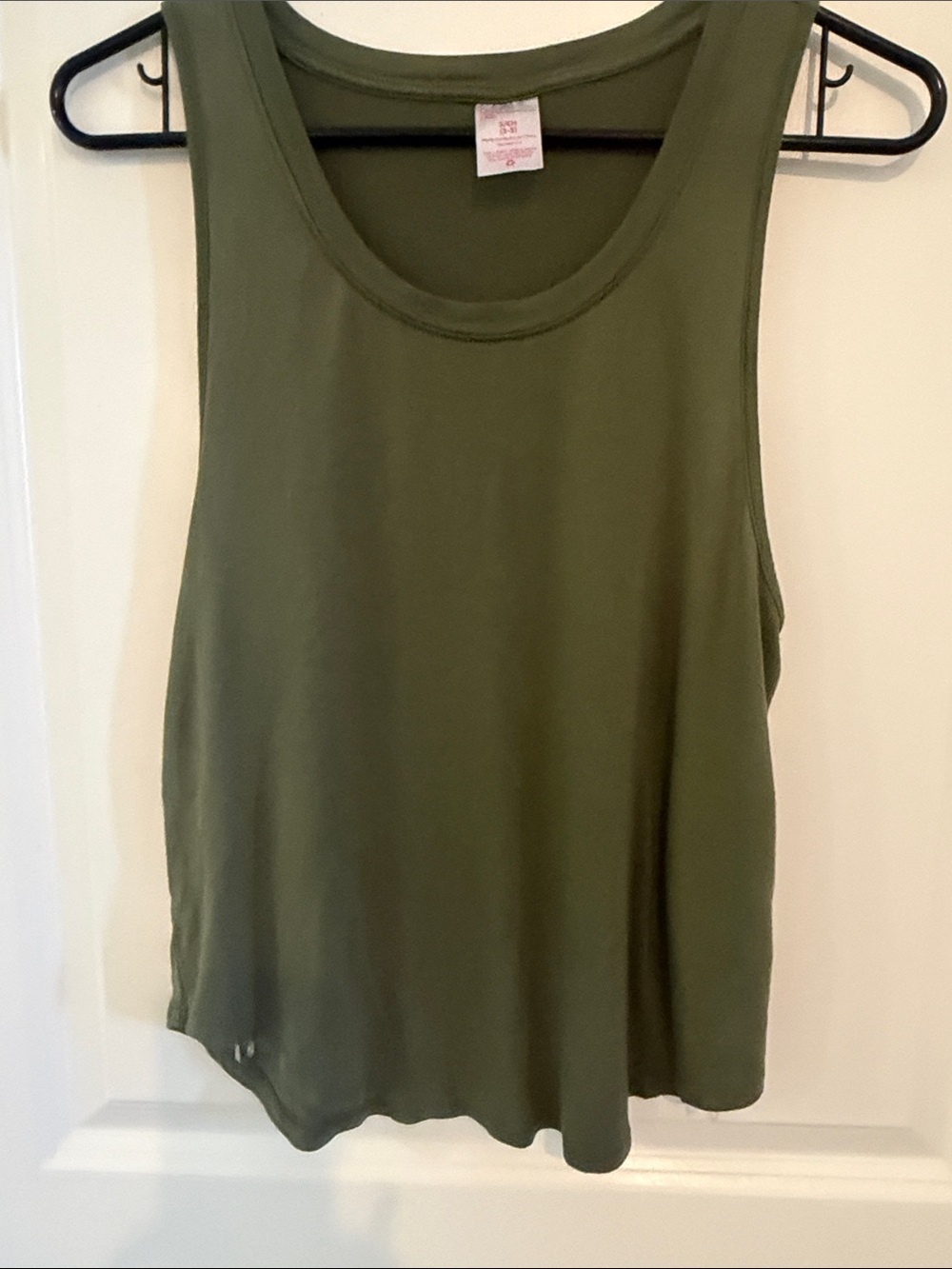 No Boundaries Olive Green Scoop Neck Tank Top